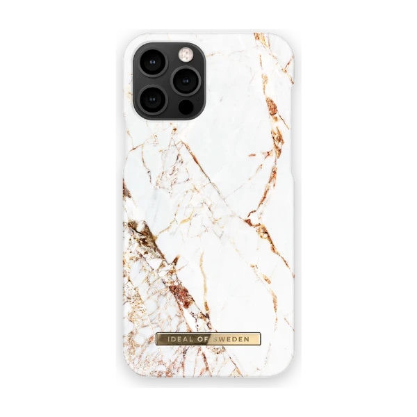 Ideal Case iPhone 12/12 Pro skal Carrara, gold