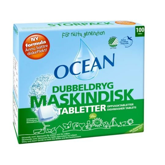 Ocean Maskindisktabletter - 5 x 100-pack