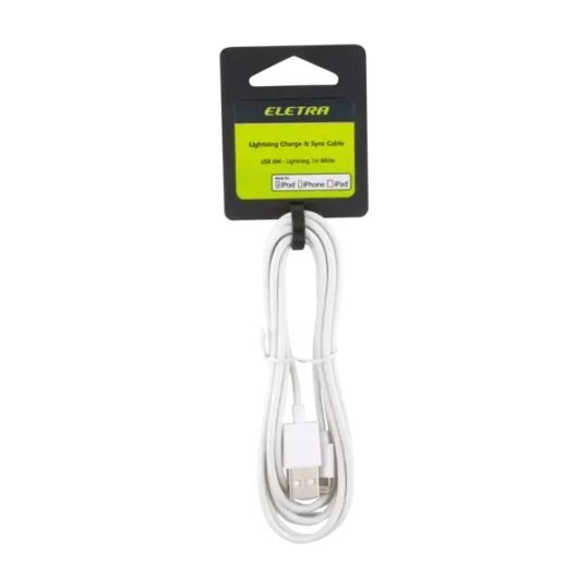 ELETRA USB-LIGHTNING CABLE 3M WH