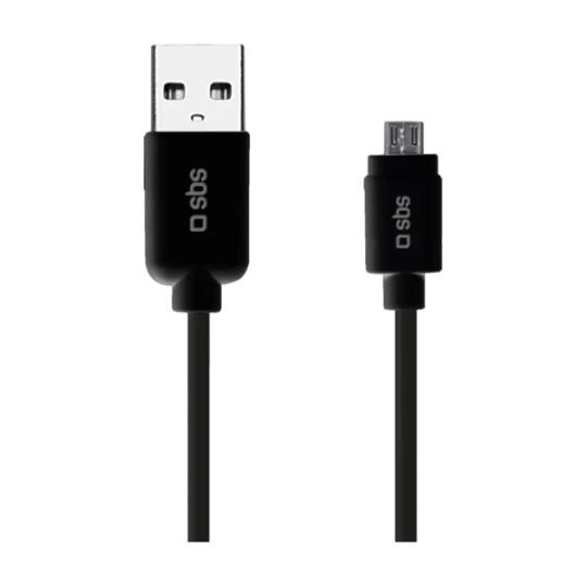 SBS Micro-USB Datakabel 1 Meter - Svart