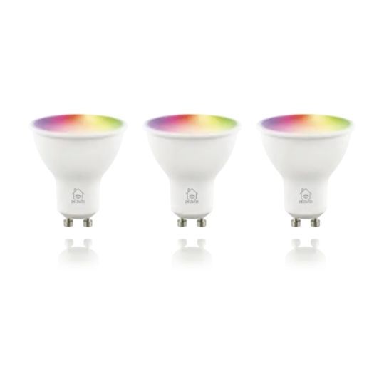 Deltaco Smart Home LED-lampa GU10 RGB – 3-pack WiFi-styrda och Dimbara