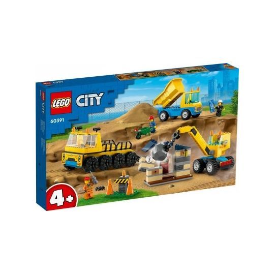 LEGO City 60391 Byggfordon Och Kran Med Rivningskula